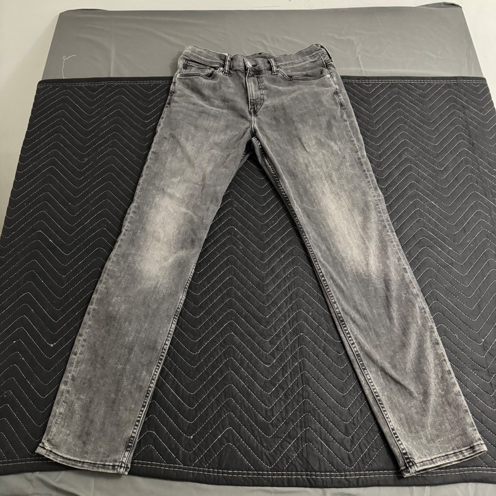 H&M Slim Fit "Coupe Etroite" Gray Jeans Men's 34 x 32 Waist Inseam